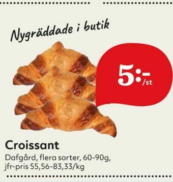 Hemköp Dafgårds Butiksbakat kaffebröd erbjuda