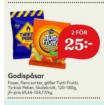 Hemköp Tutti Frutti Godispåsar erbjuda