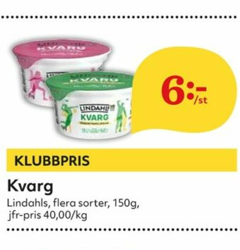 Hemköp Lindahls Kvarg erbjuda