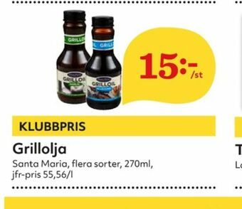 Hemköp Santa Maria Grillolja erbjuda