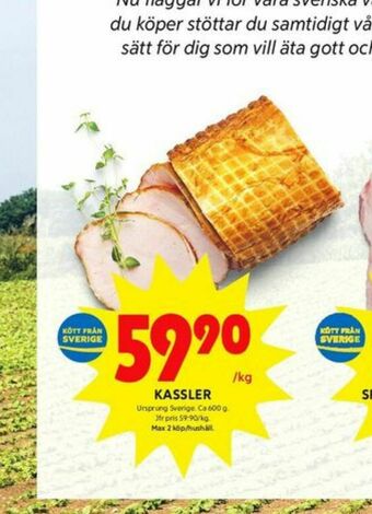 ICA Kvantum Kassler erbjuda