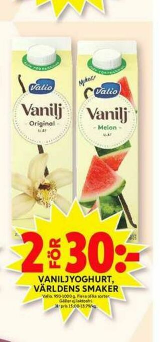 ICA Maxi Valio Yoghurt erbjuda
