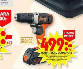 ICA Maxi Black&Decker Borr- och skruvdragere erbjuda