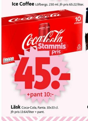ICA Supermarket Coca Cola Läskedryck erbjuda