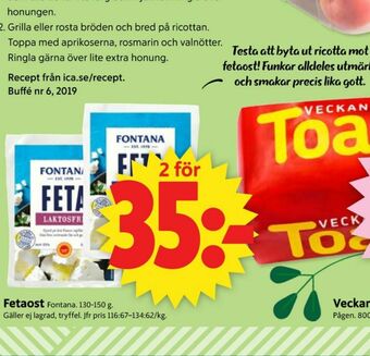 ICA Supermarket Fontana Fetaost erbjuda