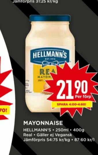 Willys Hellmanns Majonnäs erbjuda