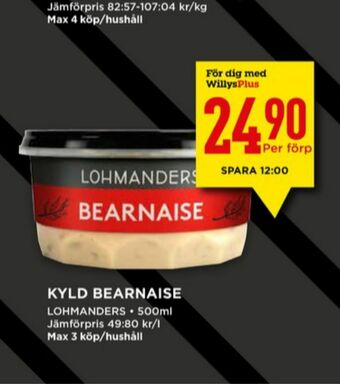 Willys Lohmanders Såser erbjuda
