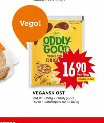 Willys Valio Oddlygood Vegetarost erbjuda