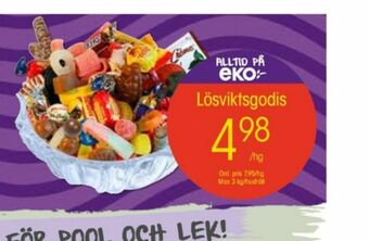 Lösviktsgodis