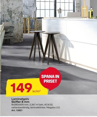 Byggmax Laminatgolv skiffer 8 mm erbjuda