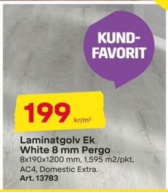 Byggmax Pergo laminatgolv erbjuda