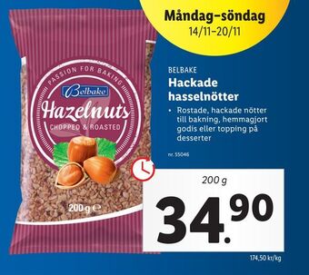 Lidl Hackade hasselnötter erbjuda