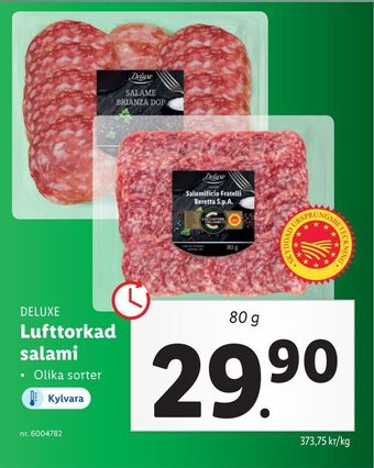 Lidl Lufttorkad salami erbjuda
