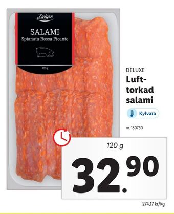 Lidl Lufttorkad salami erbjuda