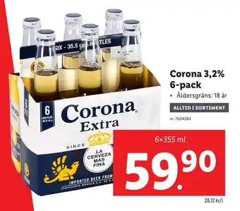 Corona 3,2% 6-pak