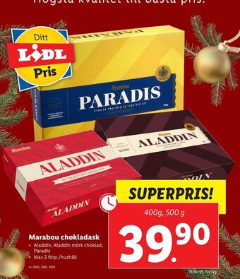 Lidl Marabou chokladask erbjuda