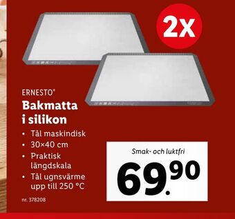 Lidl Bakmatta i silikon erbjuda