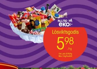 EKO Lösviktsgodis erbjuda
