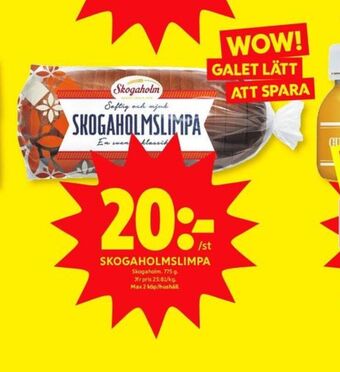 ICA Kvantum Skogaholmslimpa erbjuda