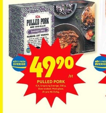 ICA Kvantum Ica pulled pork erbjuda