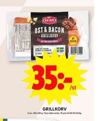 ICA Maxi Scan grillkorv erbjuda