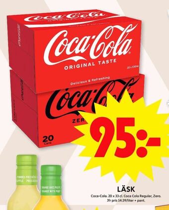 ICA Maxi Coca cola läskedryck erbjuda