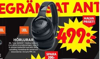 ICA Maxi Jbl headset erbjuda
