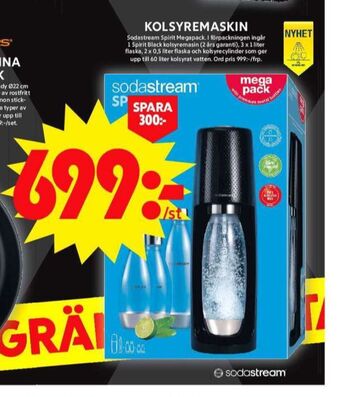 ICA Maxi Sodastream kolsyremaskin erbjuda