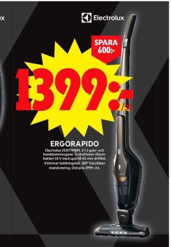 ICA Maxi Electrolux dammsugare erbjuda