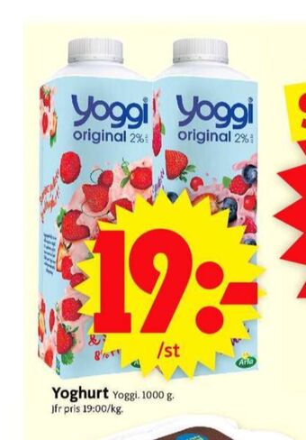 ICA Supermarket Yoggi yoghurt erbjuda