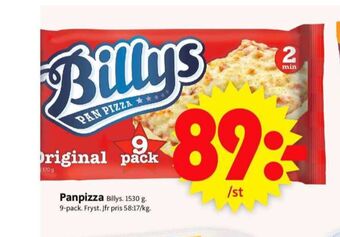 ICA Supermarket Billys pizza erbjuda