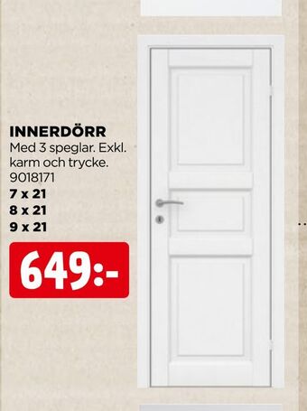 Jem&Fix Innerdörr erbjuda