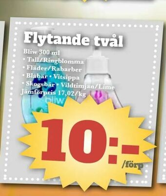 Bonum Matmarknad Flytande tvål erbjuda