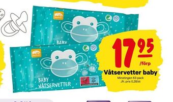 City Gross Våtservetter baby erbjuda