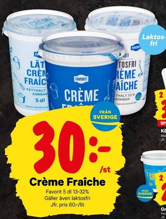 City Gross Crème fraîche erbjuda