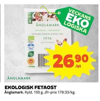 Coop Daglivs Ekologisk fetaost erbjuda