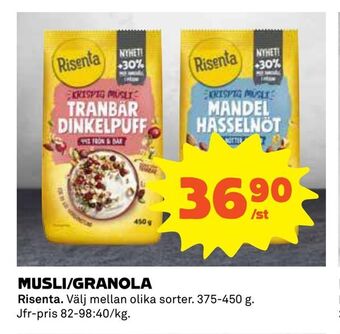 Coop Daglivs Musli/granola erbjuda