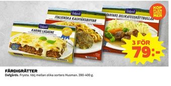 Coop Daglivs Färdigrätter erbjuda