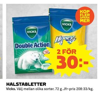 Coop Daglivs Halstabletter erbjuda