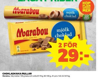 Coop Daglivs Chokladkaka/rullar erbjuda