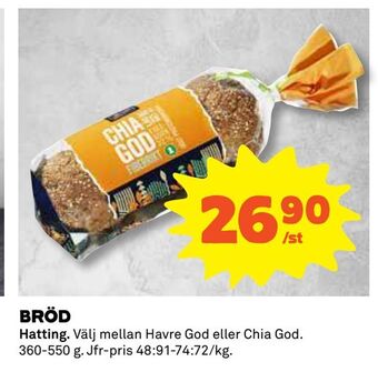 Coop Daglivs Bröd erbjuda