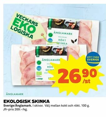 Coop Extra Ekologisk skinka erbjuda