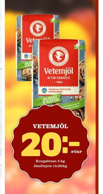Din Mat Vetemjöl erbjuda