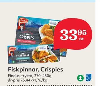 Hemköp Fiskpinnar, crispies erbjuda