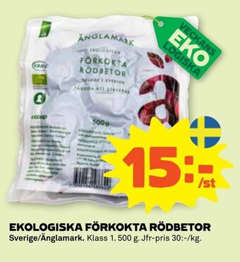 Stora Coop Ekologiska förkokta rödbetor erbjuda