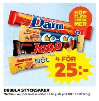 Coop Extra Dubbla stycksaker erbjuda