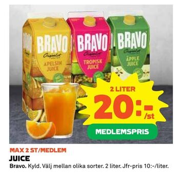 Coop Extra Juice erbjuda