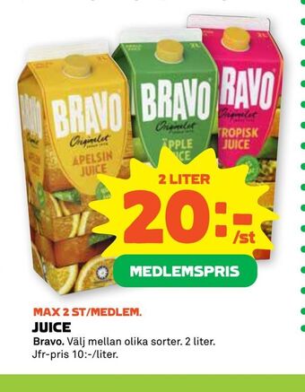 Stora Coop Juice erbjuda