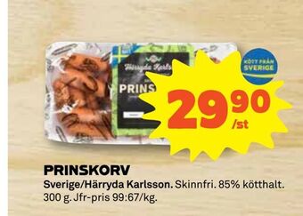 Stora Coop Prinskorv erbjuda