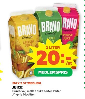 Coop Forum Juice erbjuda